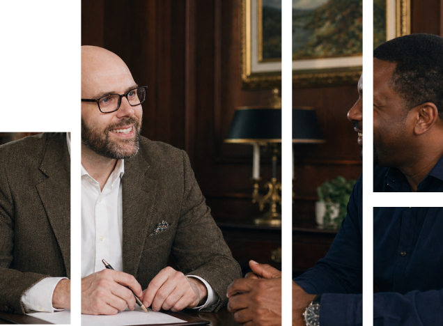 Attorney meeting with a client during a professional legal consultation